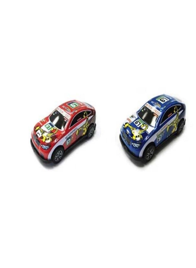 VRION® Collectible Die-Cast Model Caars 1:64 Scale Mini Metal Die Cast Car Push & Go Racing Cars Play Set for Cake Decorations Vehicles Car for Kids,Birthday Gifts (Assorted Colours)(Set of 2 Cars) - Image 1